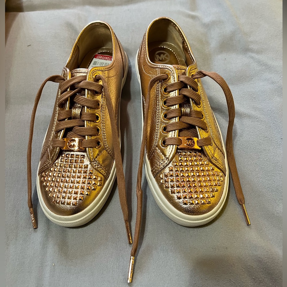 Rose Gold Michael Kors Sneakers